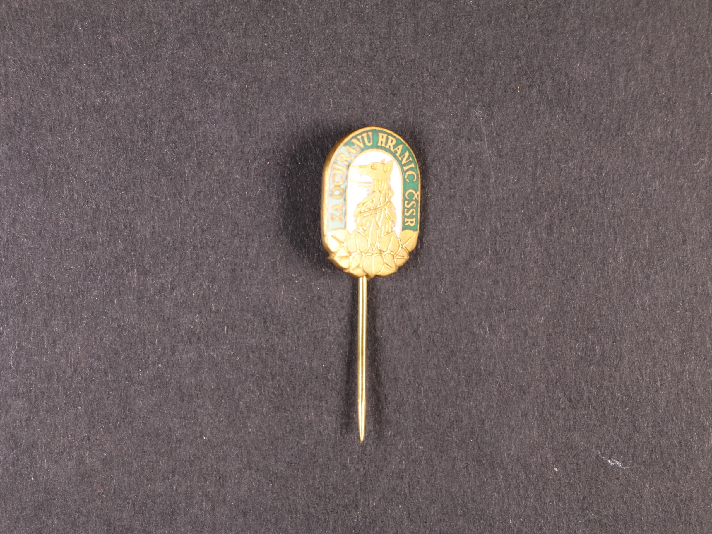 Miniatura odznaku Za ochranu hranic ČSSR, výrobce Zukov Praha