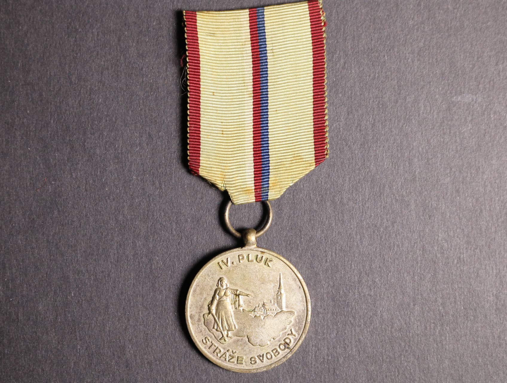 Stříbrná medaile IV. pluku Stráže svobody
