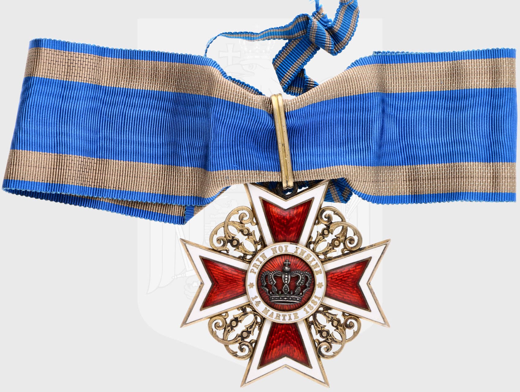 Řád Rumunské koruny, komandér, civilní skupina, typ 1881-1941