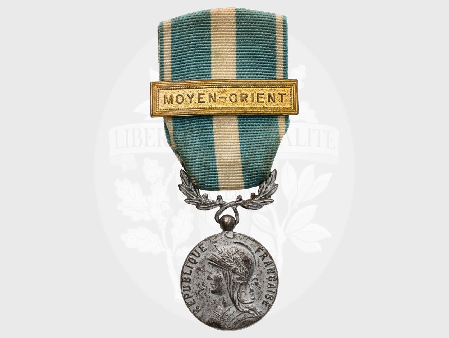 Koloniální medaile, typ 1914-1962, se štítkem MOYEN-ORIENT (střední východ)