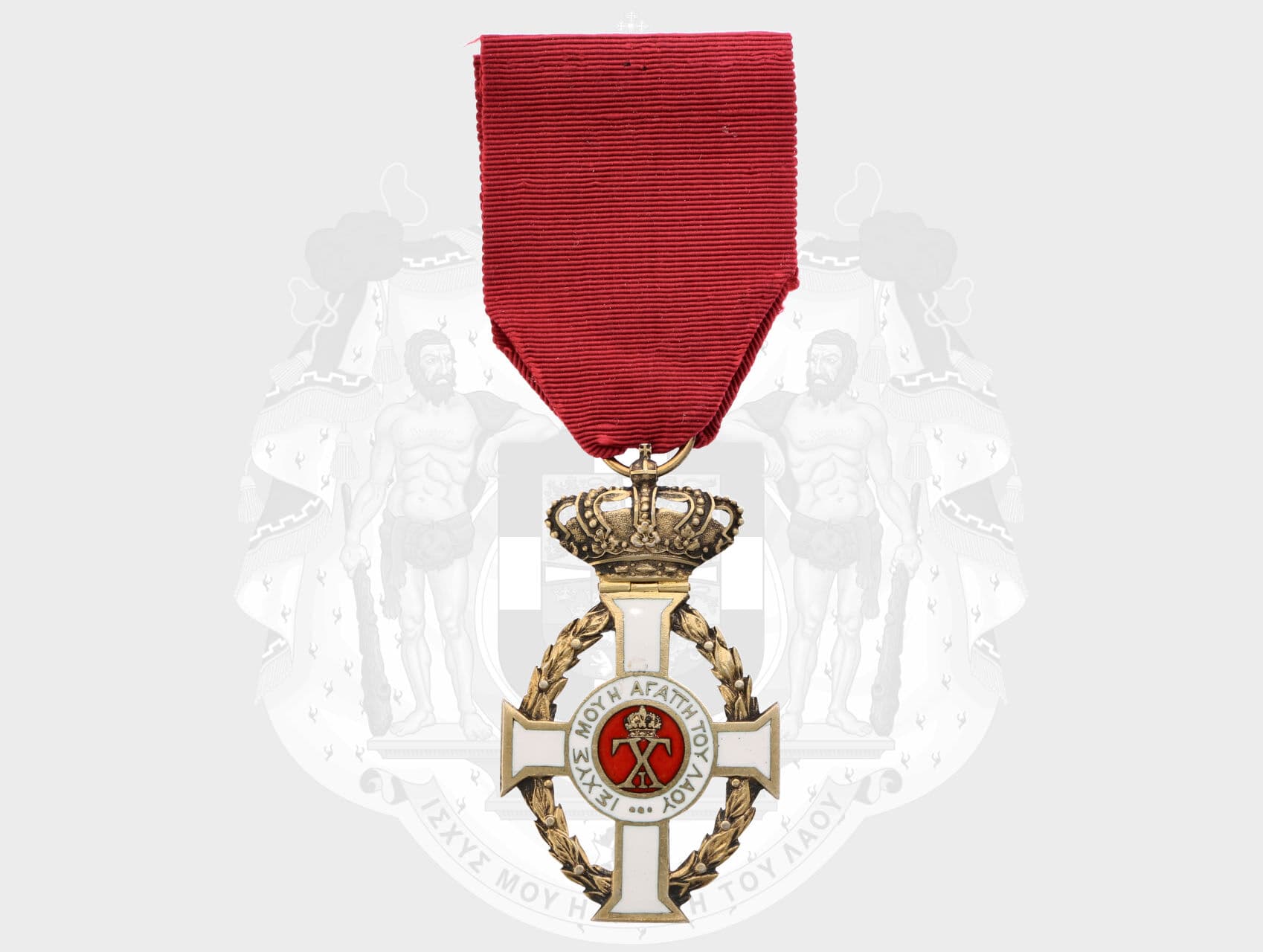 Řád Jiřího I. 4. třídy, rytíř zlatého kříže, stříbro zlacené, smalty, neznačeno, nepuncováno