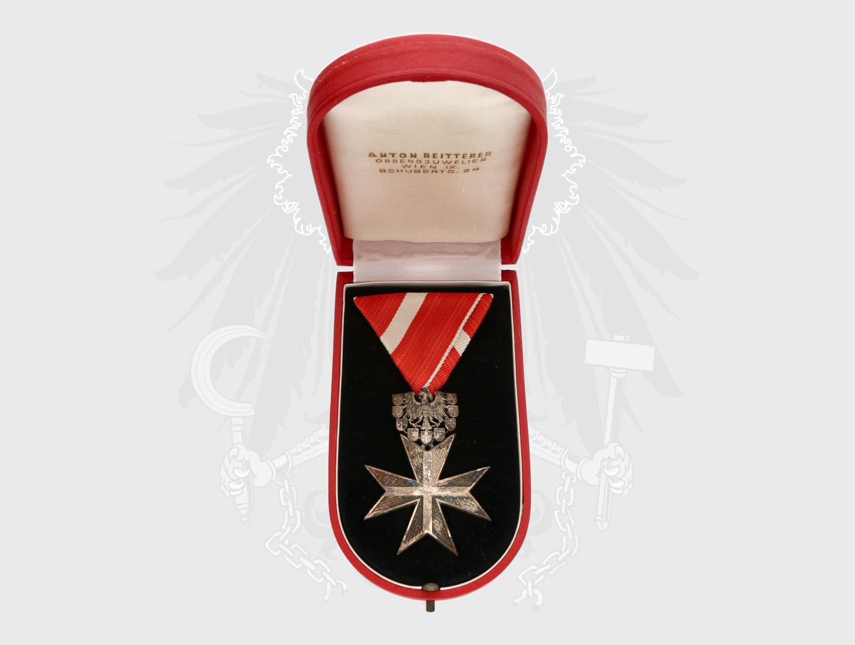 Stříbrný záslužný kříž Republiky Rakousko + originální etue