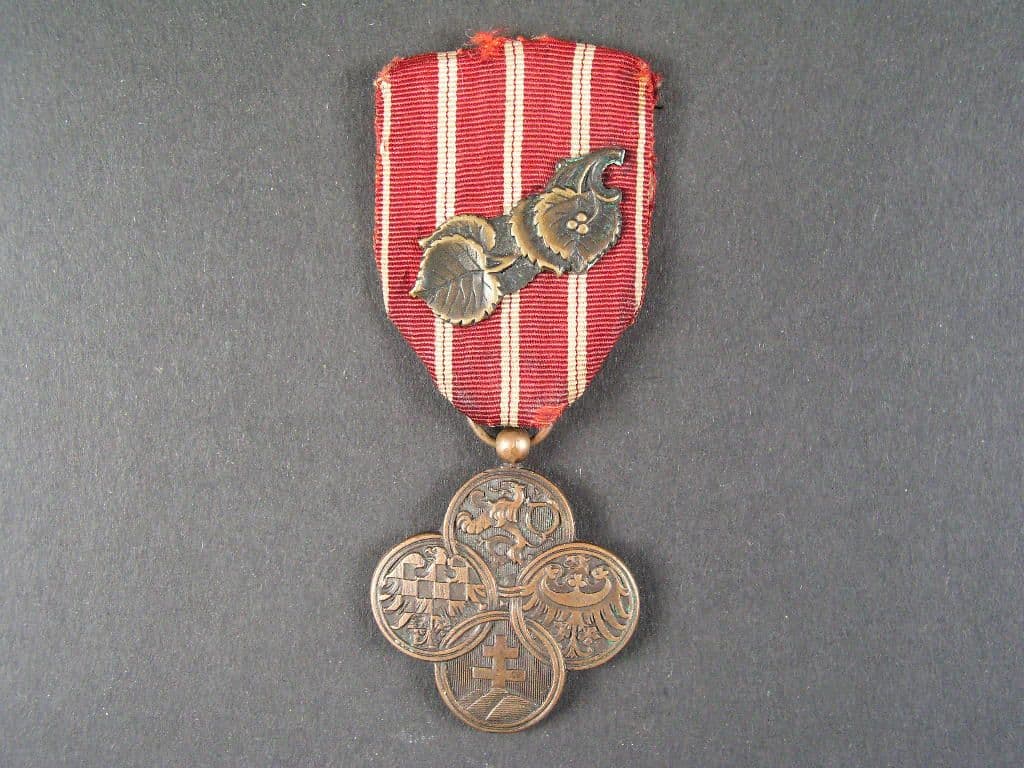 Československý válečný kříž 1918 (1x udělená pochvala)