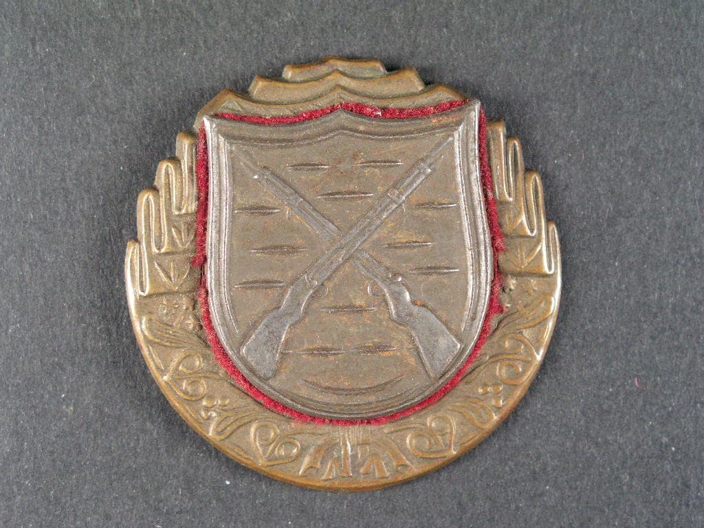 Výkonostní odznak pro střelce z pušky, plech, období 1928-1929
