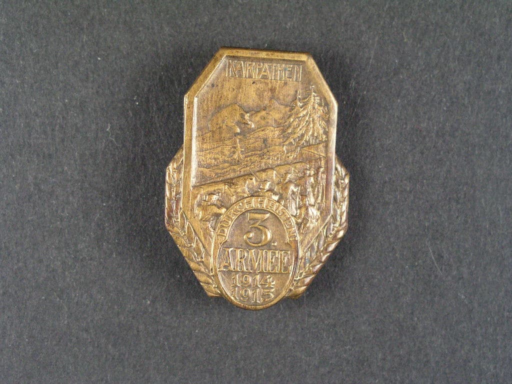 Čepicový odznak 3. armáda 1914-1915 Karpaty