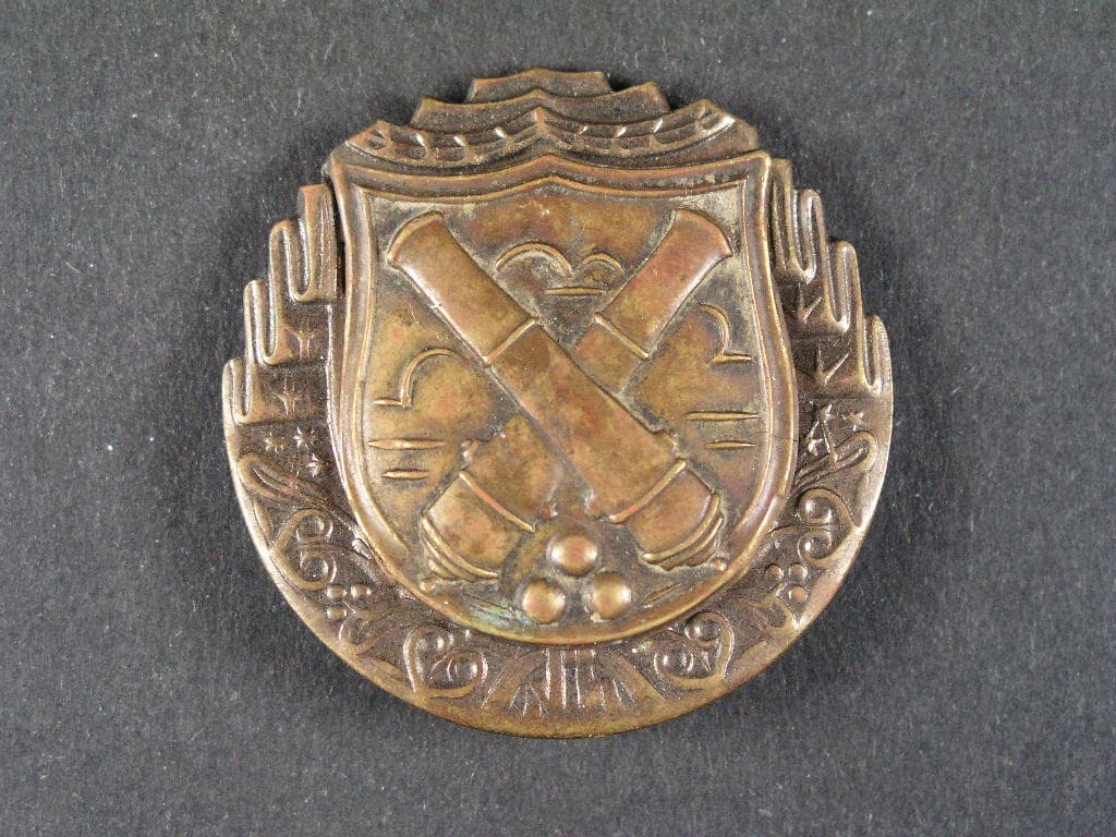 Výkonostní odznak pro miřiče dělostřelectva, plech, období 1945 - 48