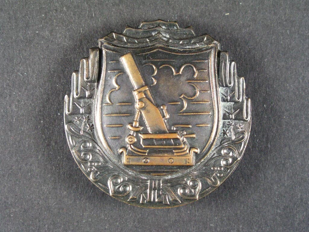 Výkonostní odznak pro střelce z minometu, plný kov, období 1938 - 39