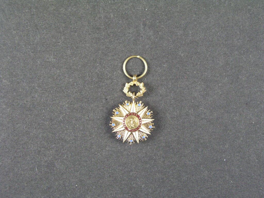 Miniatura řádu hvězdy Afriky, 25x16.3 mm