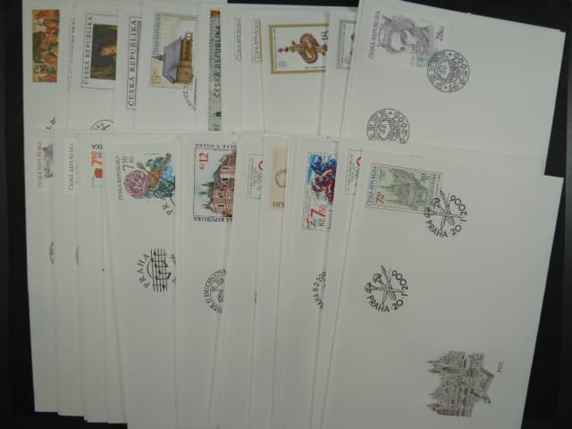 kompletní ročník obálek FDC 2007, kat. číslo 499 - 538, celkem 34 ks