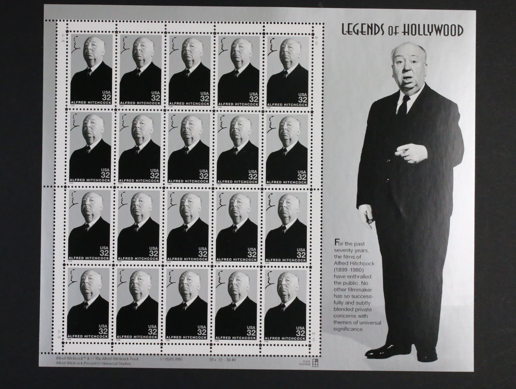 Zn. č. 2996, TL legendy Hollywoodu - Alfred Hitchcock