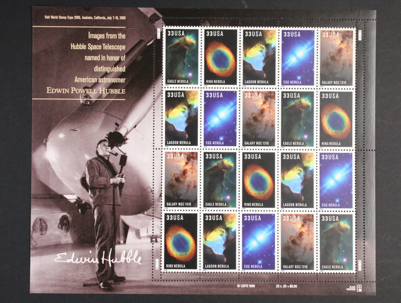 Zn. č. 3280-3284, TL Edwin P. Hubble