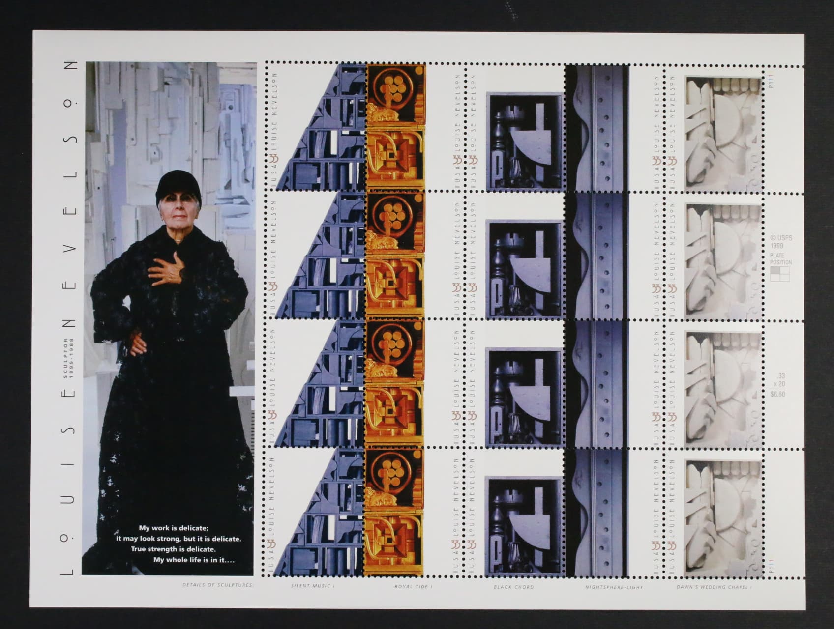 Zn. č. 3275-3279, TL Louise Nevelson
