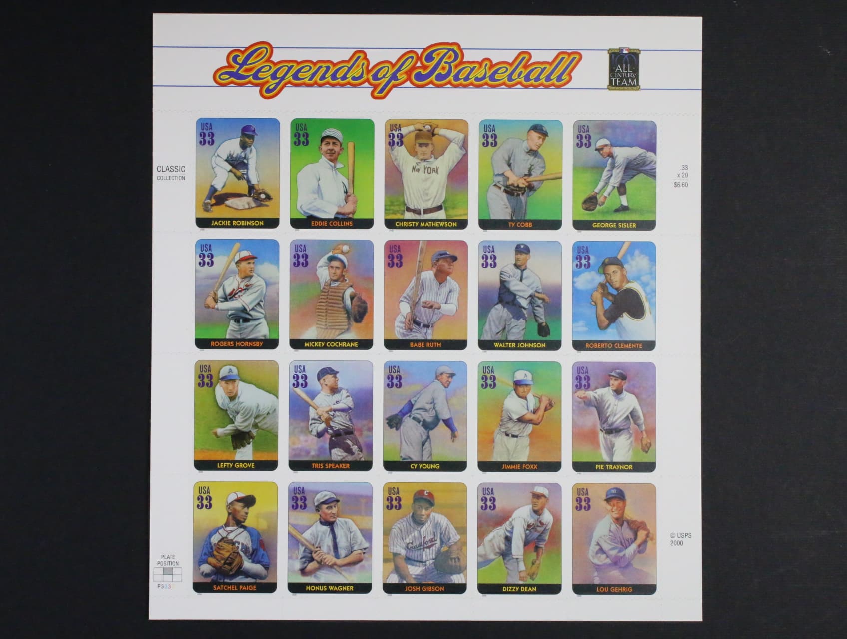 Zn. č. 3337-3356, TL legendy baseballu