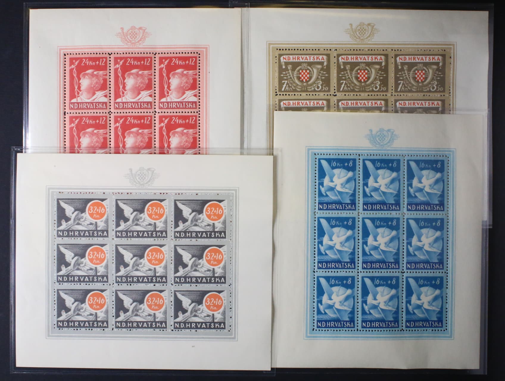 zn. Mi. č. 150 - 153 v kompletních TL