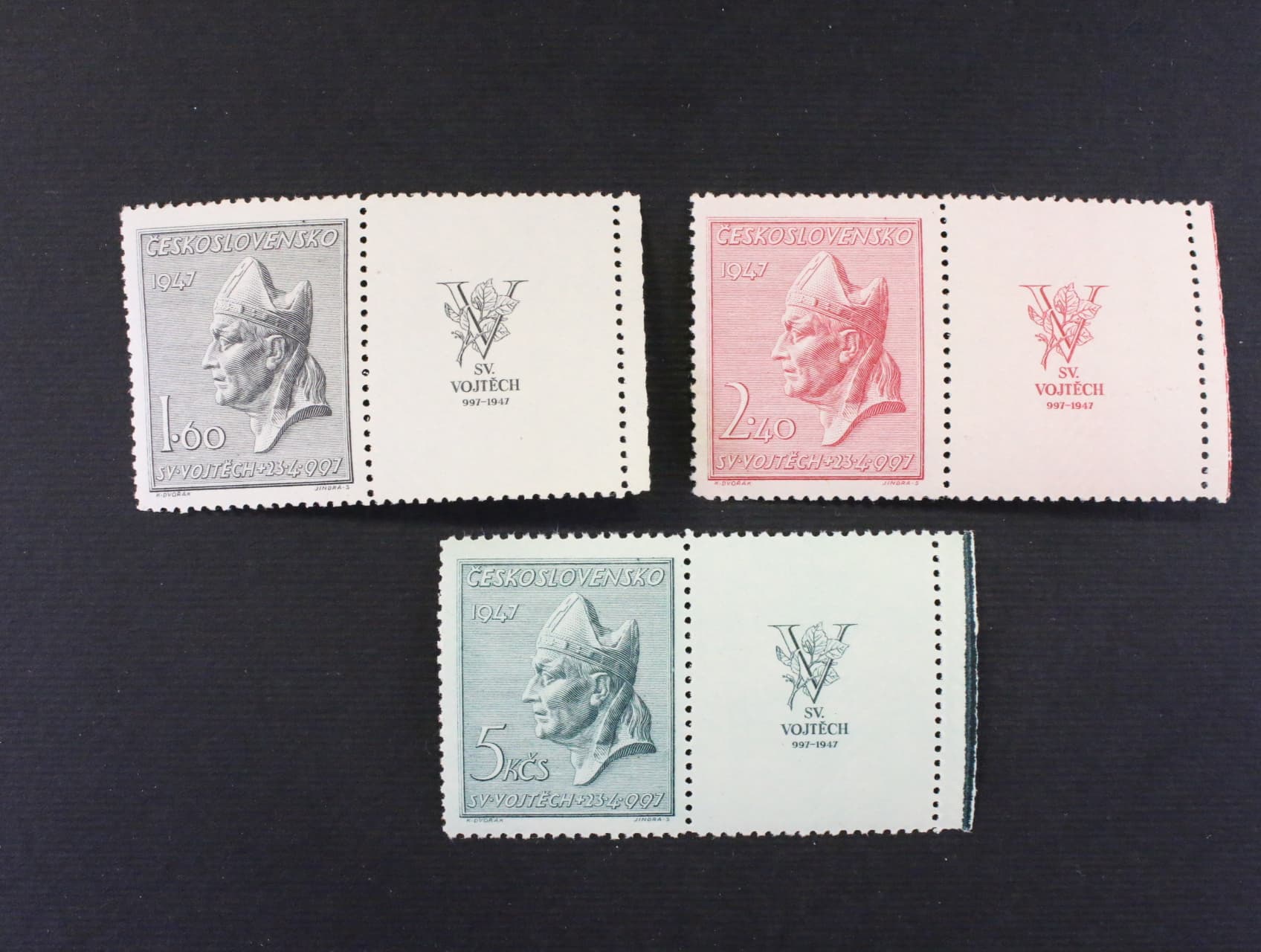 zn. č. 450-452 KP, 950. výročí smrti svatého Vojtěcha