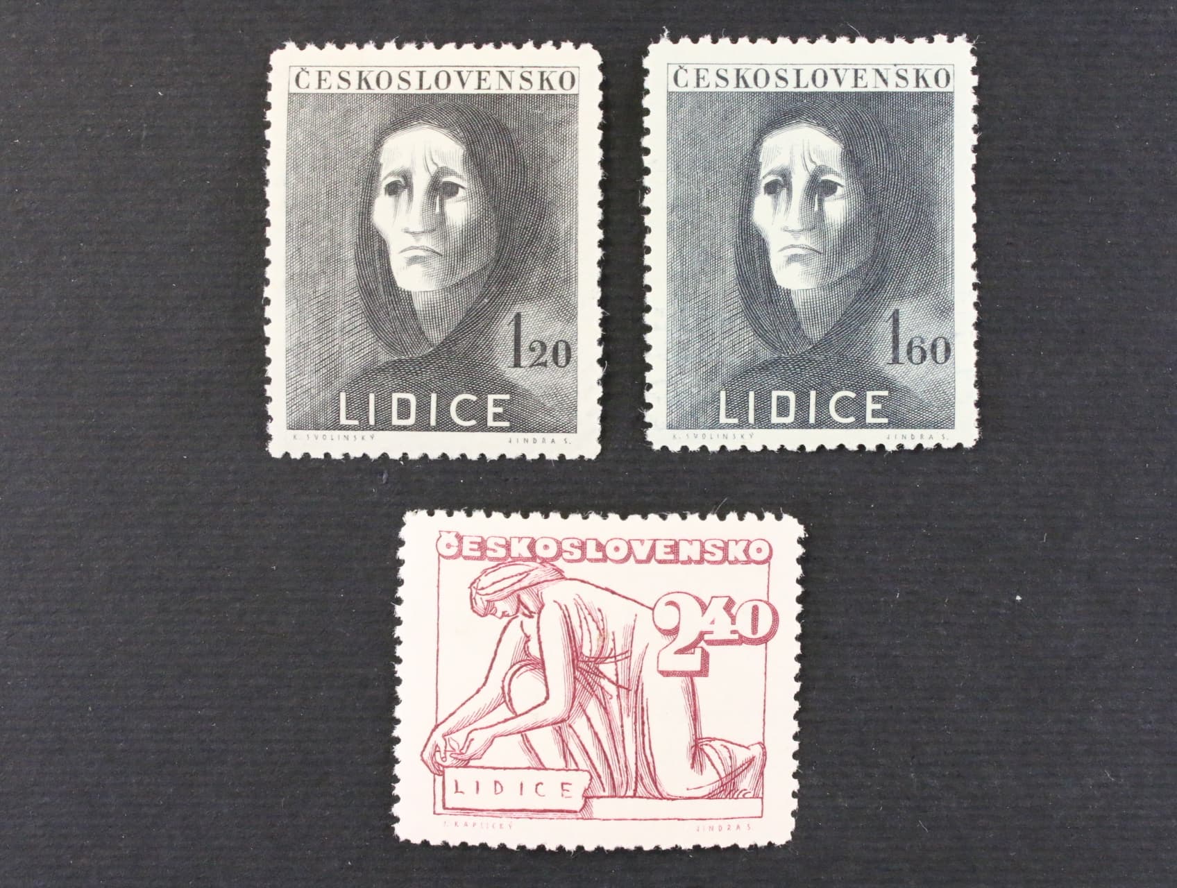 zn. č. 453-455, 5. výročí vyhlazení Lidic