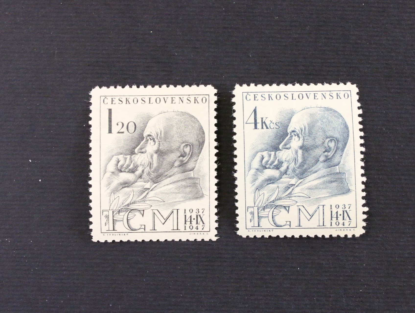 zn. č. 458-459, 10. výročí úmrtí T.G. Masaryka