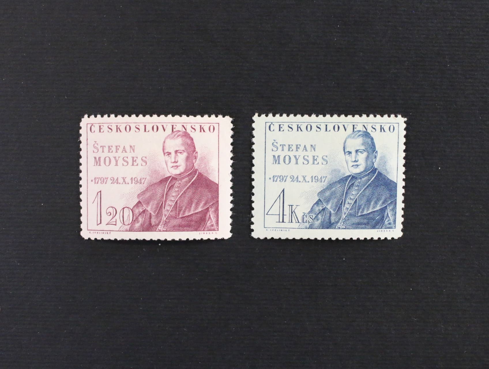 zn. č. 460-461, 150. výročí narození Š. Moysese