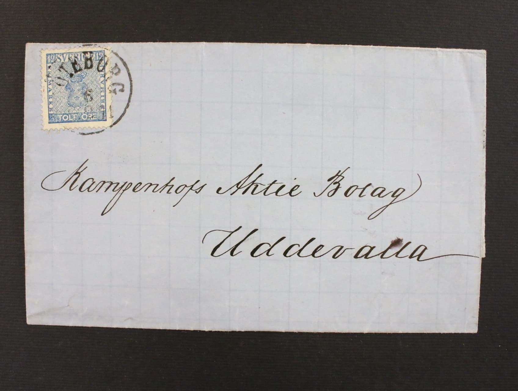 skl. dopis frank. zn. Mi. č. 9, pod. raz. GÖTEBORG 6.2.1871, velmi dobra kvalita
