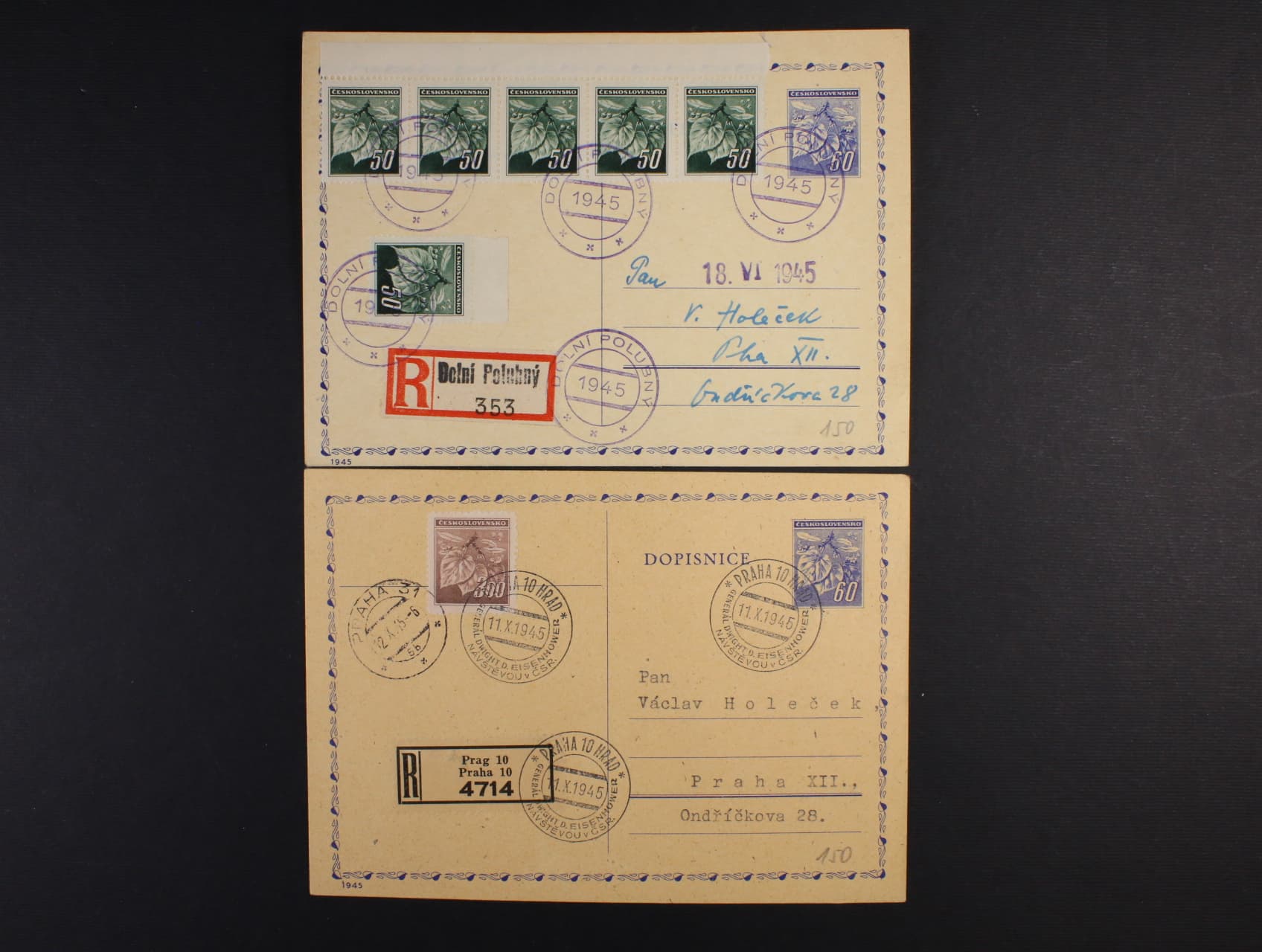 2x CDV č. 76 RECO dofrank. s raz. PRAHA 10 HRAD, DOLNÍ POLUBNY, zajímavé