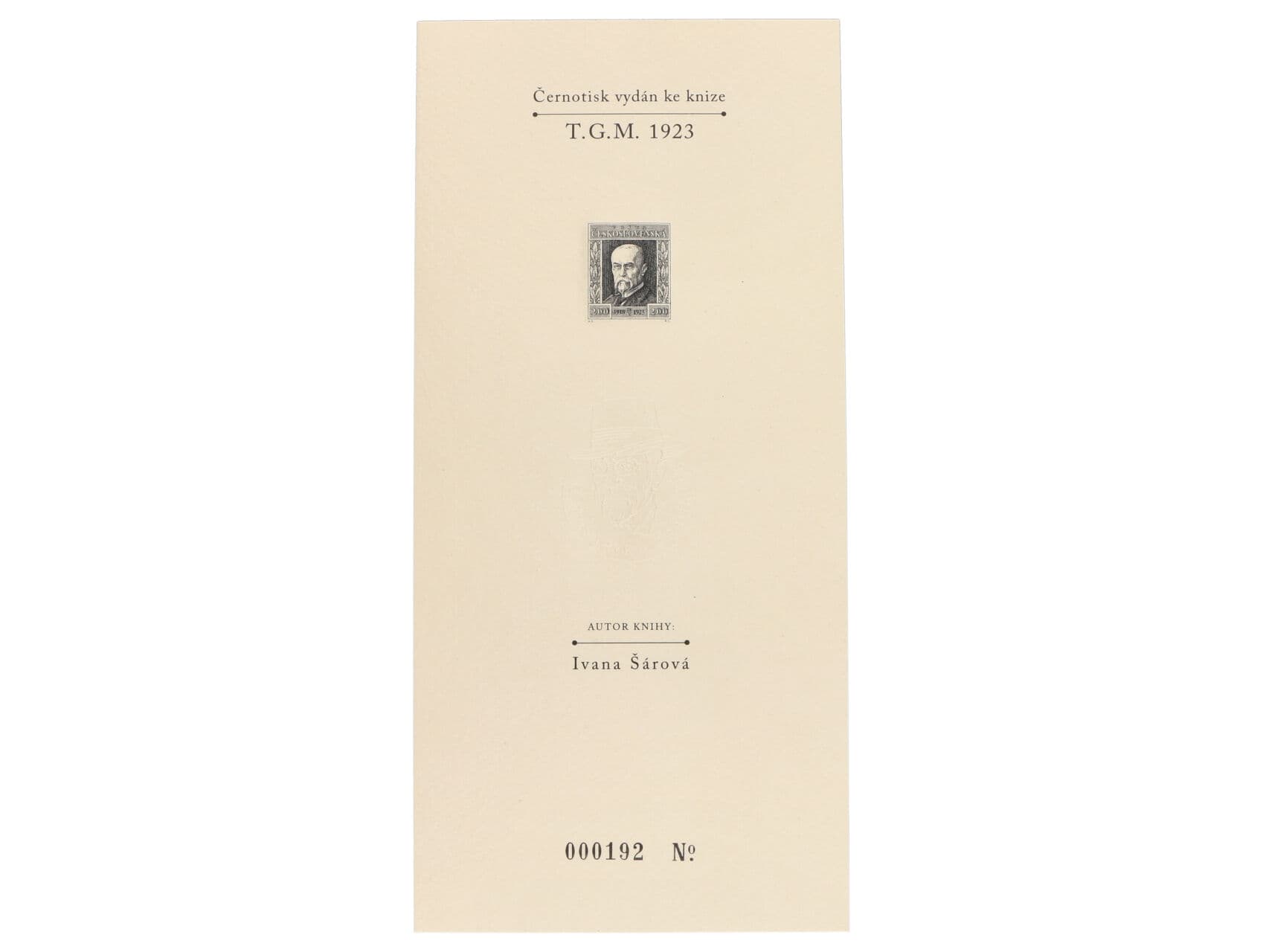 PT - Příloha k publikaci T.G.M. 1923