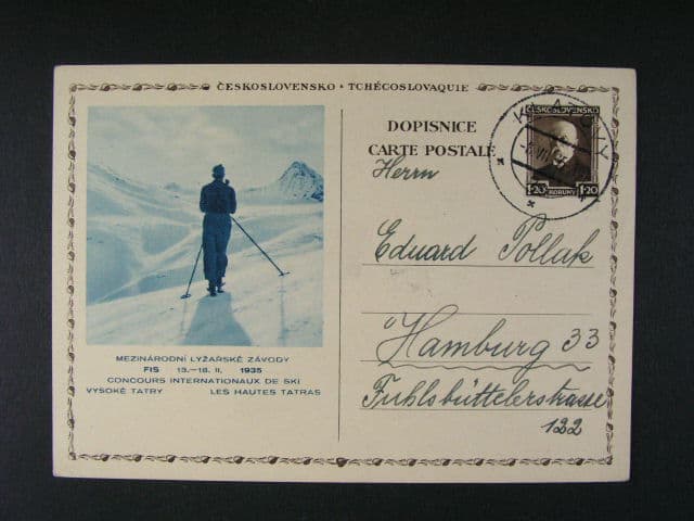 CDV č. 57/1-5 zaslané do ciziny, dobrá kvalita, kat. cena 3100 Kč
