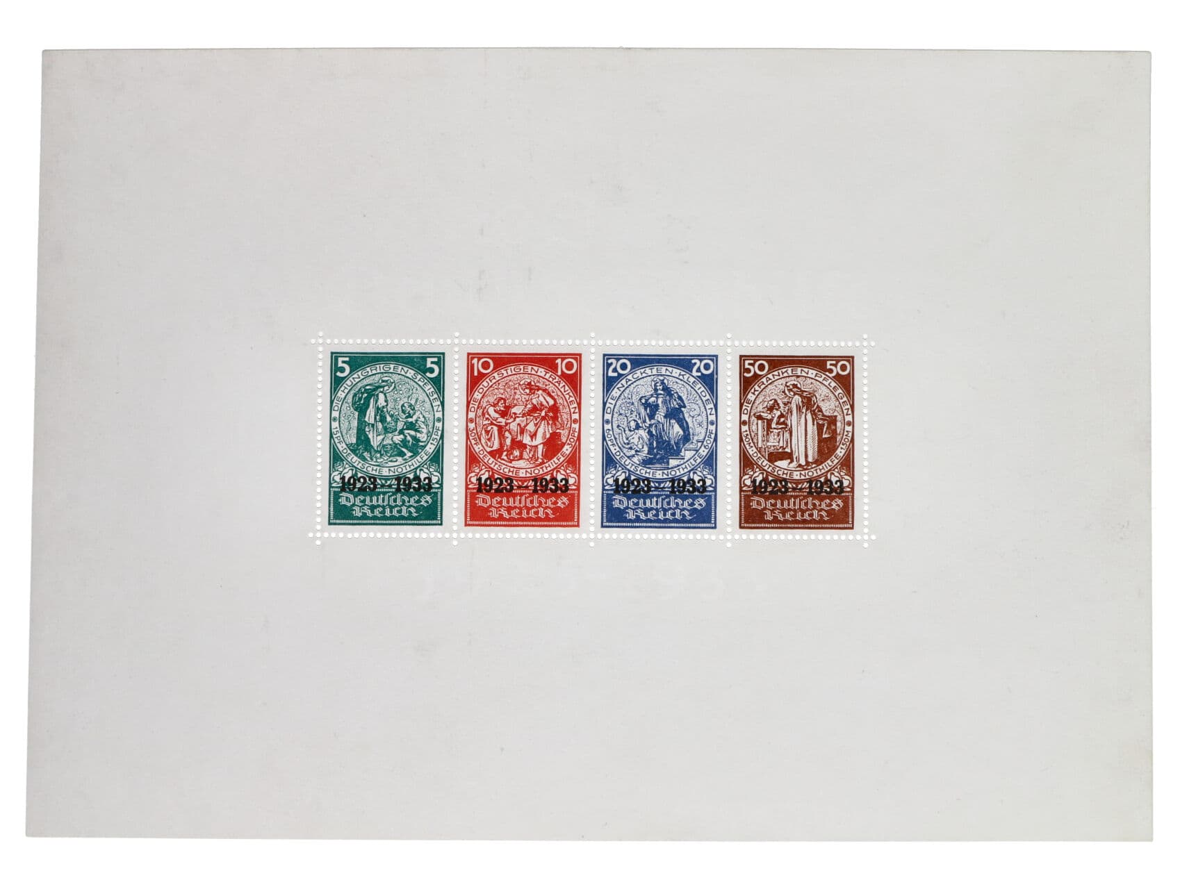 zn. Mi. 508-511 / Bl. 2, bez lepu