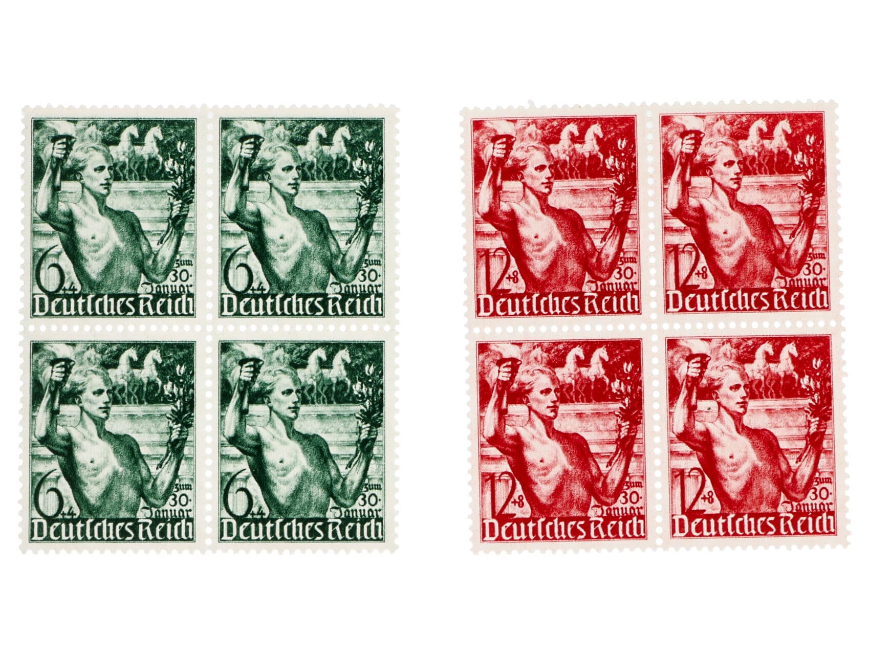 Zn. Mi. č. 660 - 661, čtyřbloky