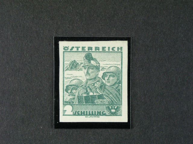 zn. Mi. č. 584 U (stříhaná), 300 EUR