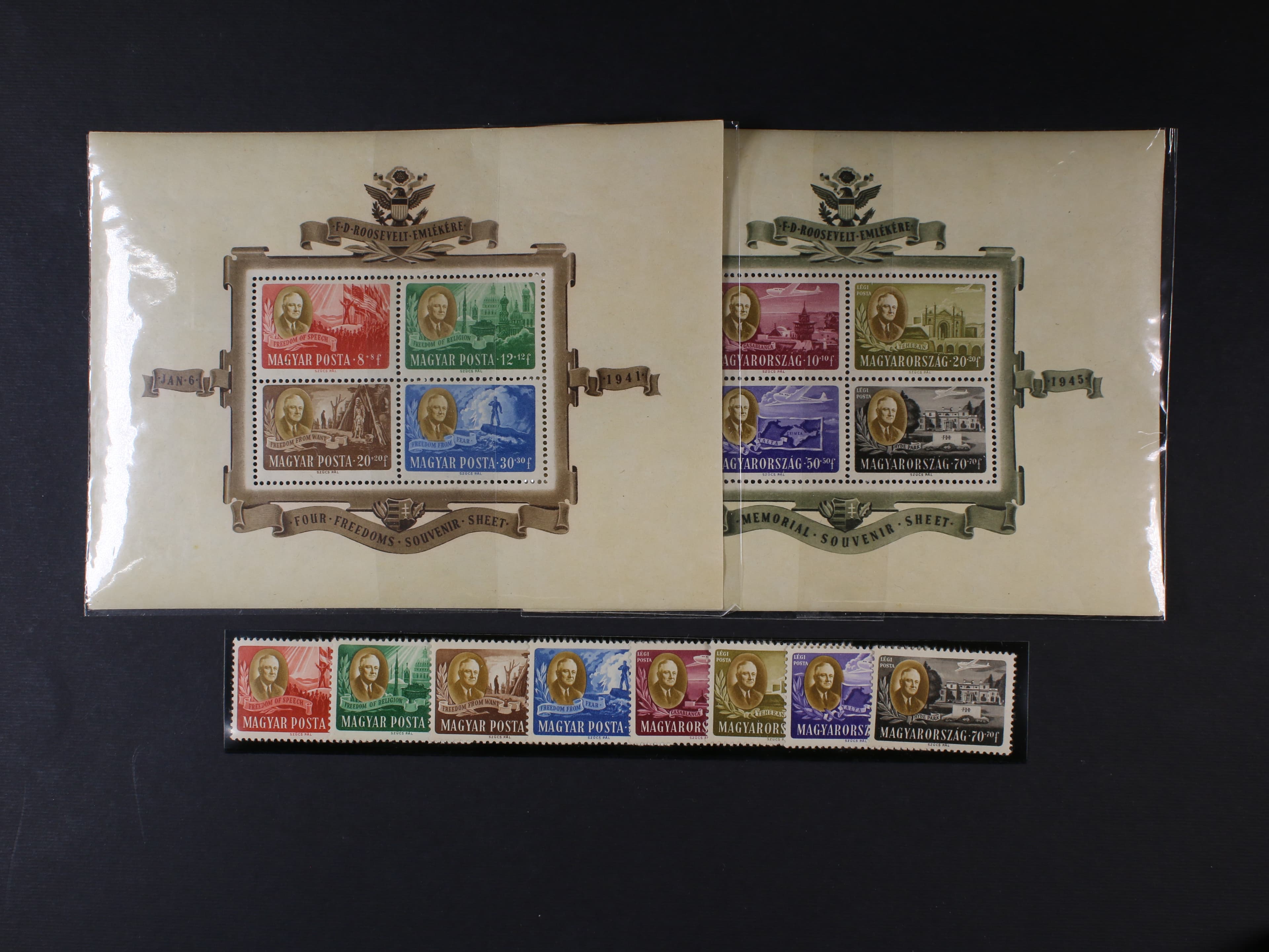 zn. Mi. č. 985 - 92 + Bl. Mi. 10, Bl. Mi. 11, 240 EUR