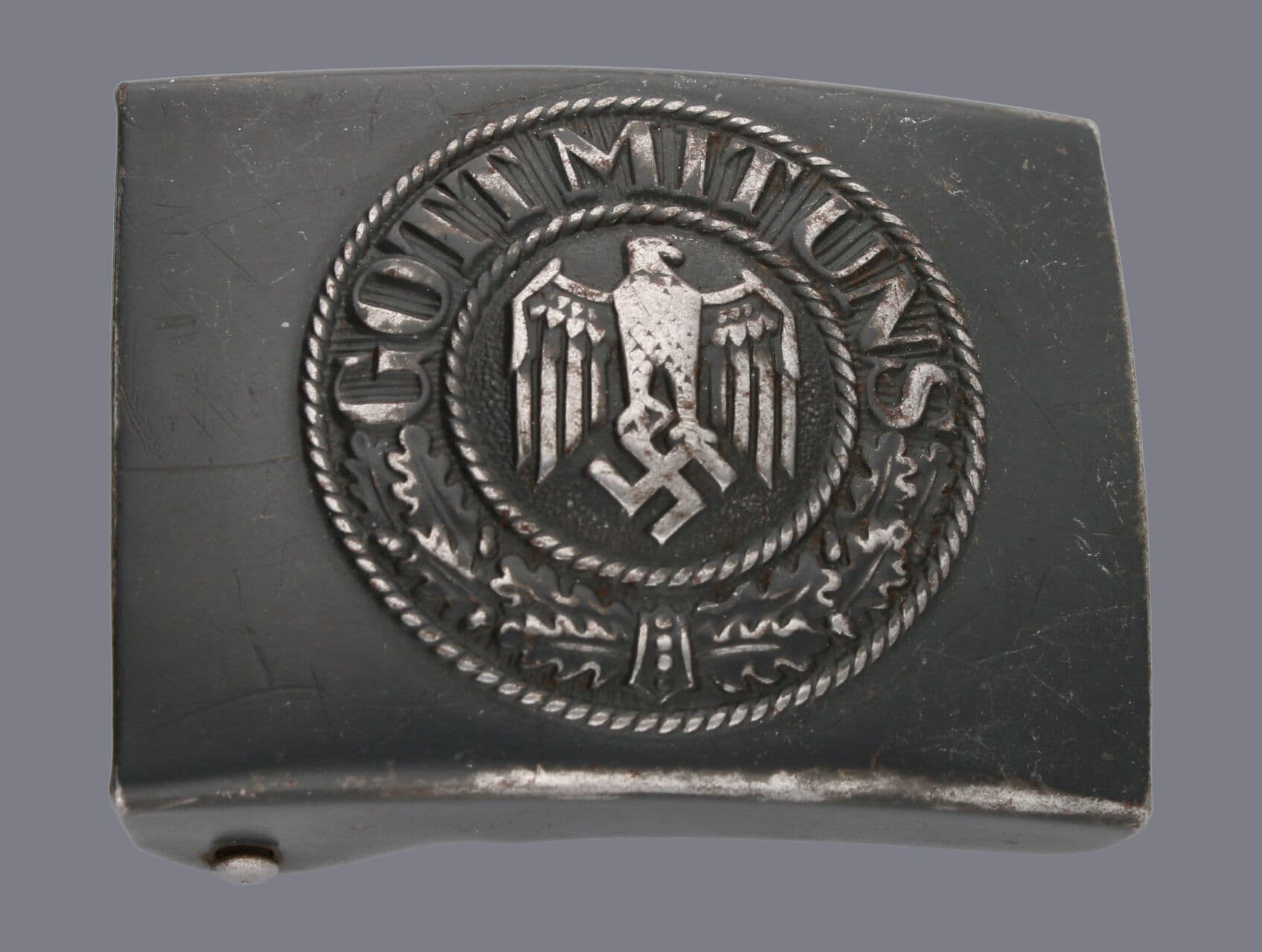 Přezka na opasek, Wehrmacht armáda, kov, značená J.F.S. (Josef Feix Söhne Gablonz Neisse)