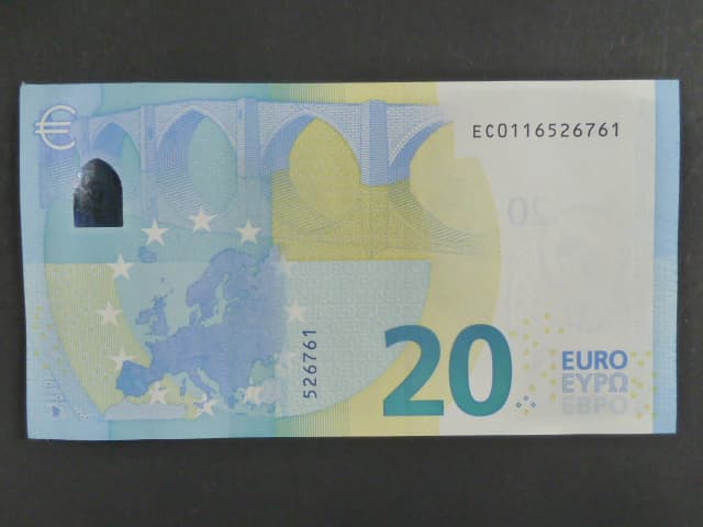 20 Euro 2015 série EC, podpis Mario Draghi, E004