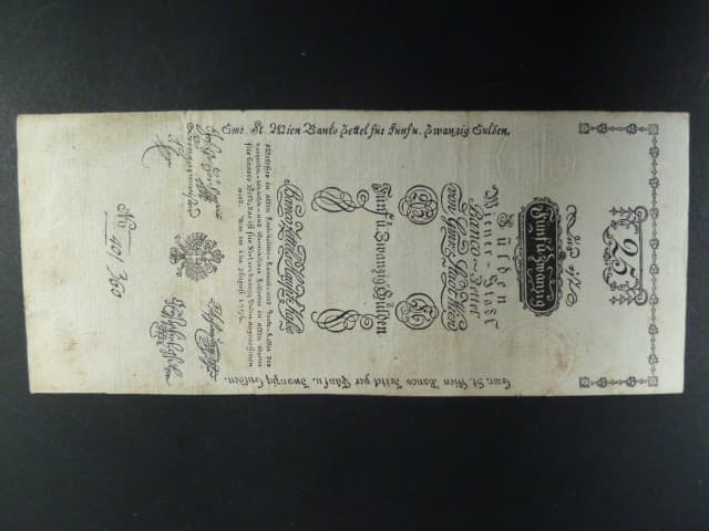 25 Gulden 1.8.1796, Ri. 25, spodní část reparovaná, mimořádně vzácný