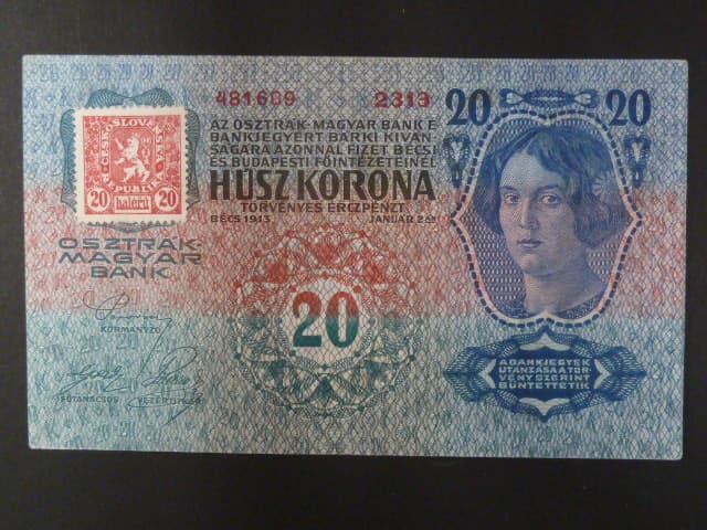 20 K 2.1.1913, Kolkovaná, I. vydání