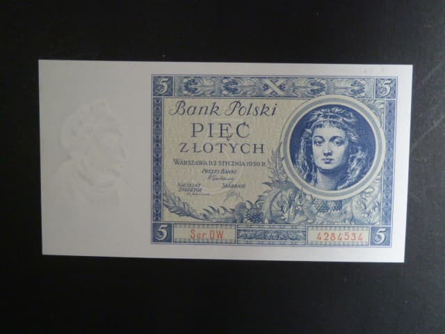 Polsko, 5 Zl 1930 série DW.