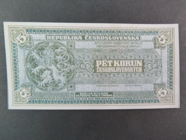 5 Kč 1919, návrh, jednostranná