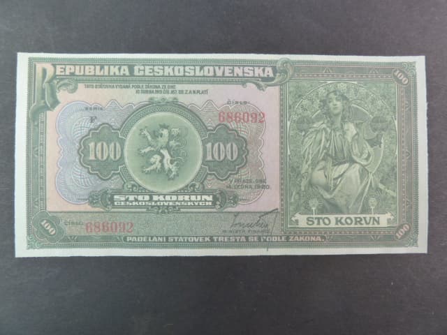 100 Kč 1920, oboustranná