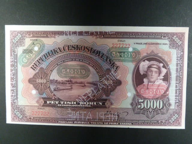 Protektorát, 5000 K 1943 nevydaná - návrhy přetisků I., oboustranná