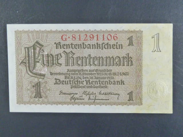 Německo, 1 Rtm 1937 série G, 8-mi místný říšský číslovač, Ba. D11b