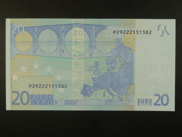20 Euro 2002 s.P, Holandsko, podpis Mario Draghi, R016 tiskárna Bundesdruckerei, Německo