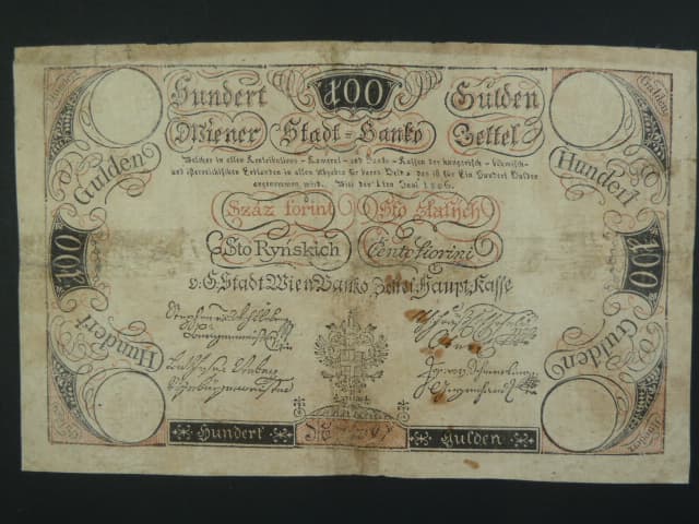 100 Gulden 1.6.1806