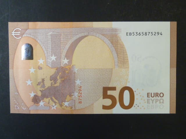 50 Euro 2017 série EB, podpis Mario Draghi, E015