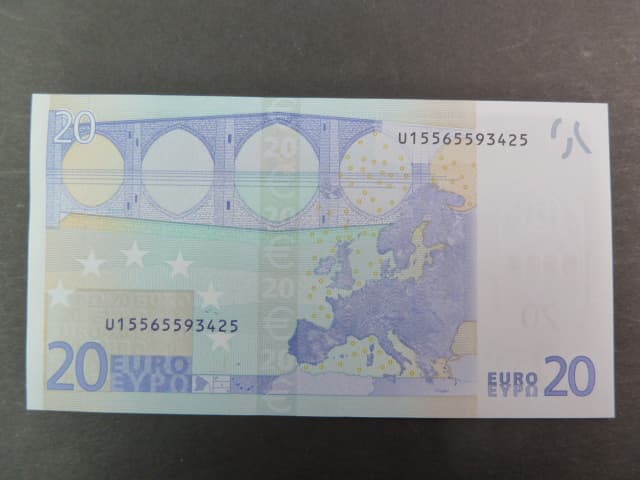 20 Euro 2002 s.U, Francie, podpis Willema F. Duisenberga, L018 tiskárna Banque de France, Francie