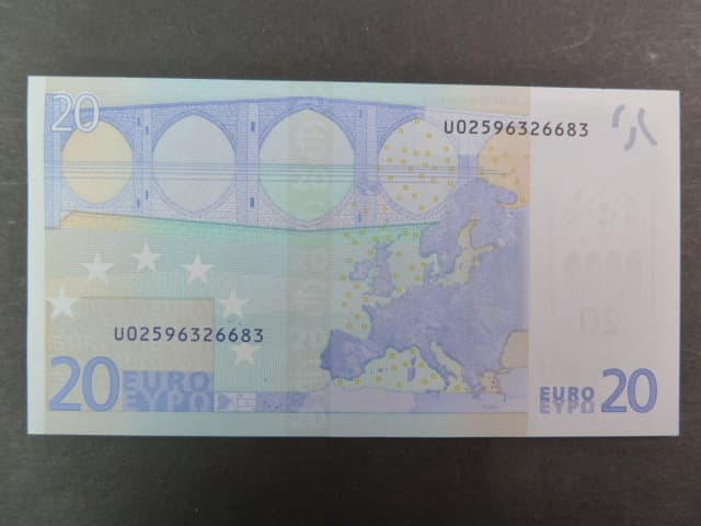 20 Euro 2002 s.U, Francie, podpis Willema F. Duisenberga, L019 tiskárna Banque de France, Francie