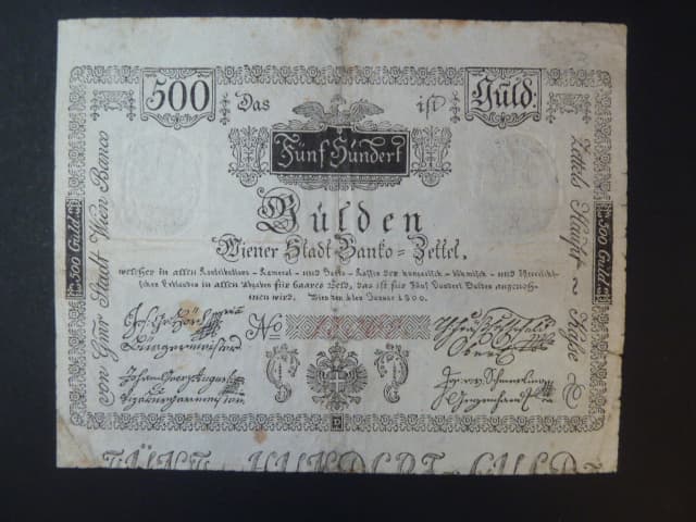 500 Gulden 1.1.1800, Ri. 37, Pi. A36