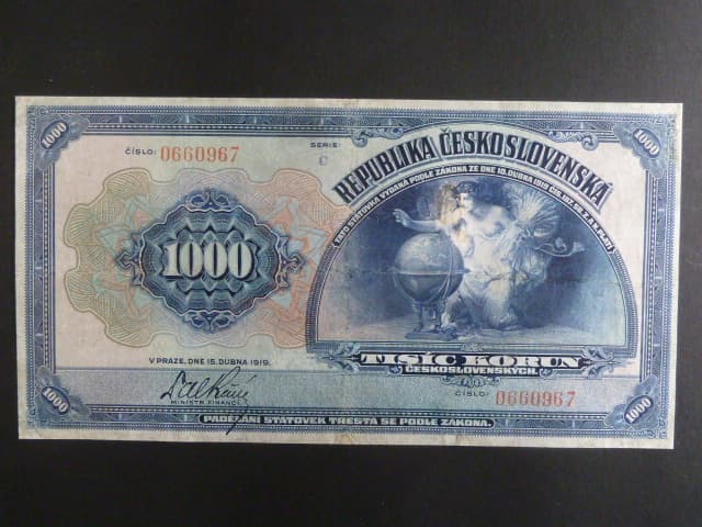 1000 Kč 1919 série C