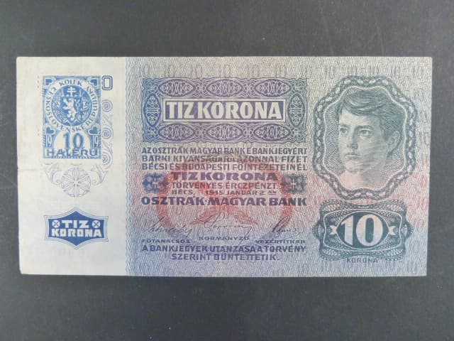 10 K 2.1.1915, kolkovaná - zoubkovaný kolek