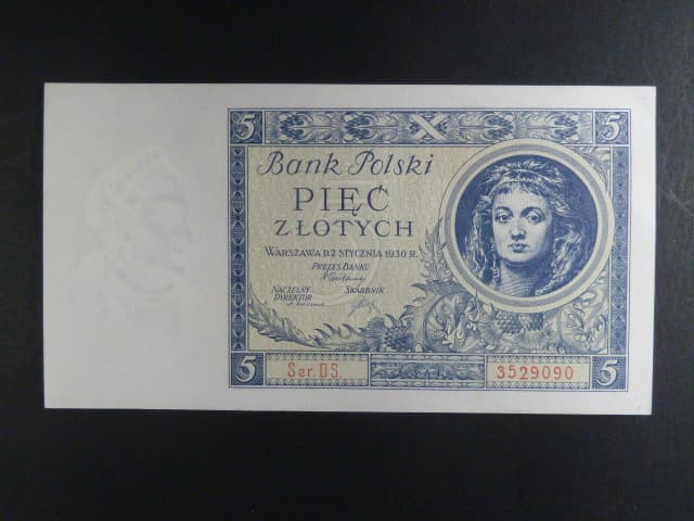 Polsko, 5 Zl 1930 série DS.