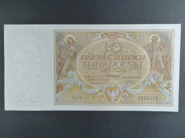 Polsko, 10 Zl 1929 série FL., Ba. PL 5