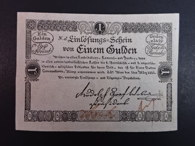 1 Gulden 1.3.1811 série Nd